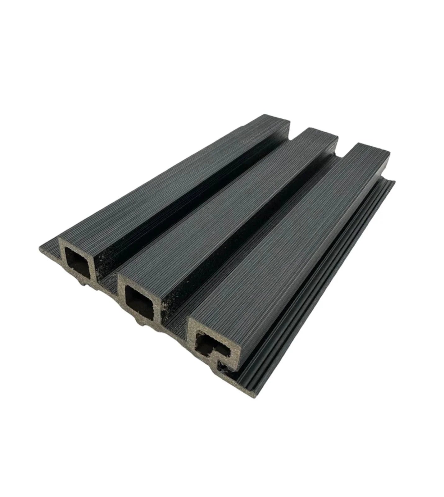 Composite Slatted Cladding - Black - Series 2