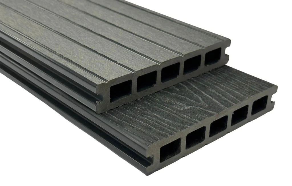 Grey Woodgrain Composite Decking Board
