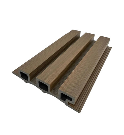 Composite Slatted Cladding - Oak - Series 2