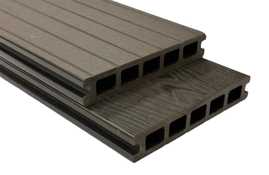 Chocolate Woodgrain Composite Decking Board