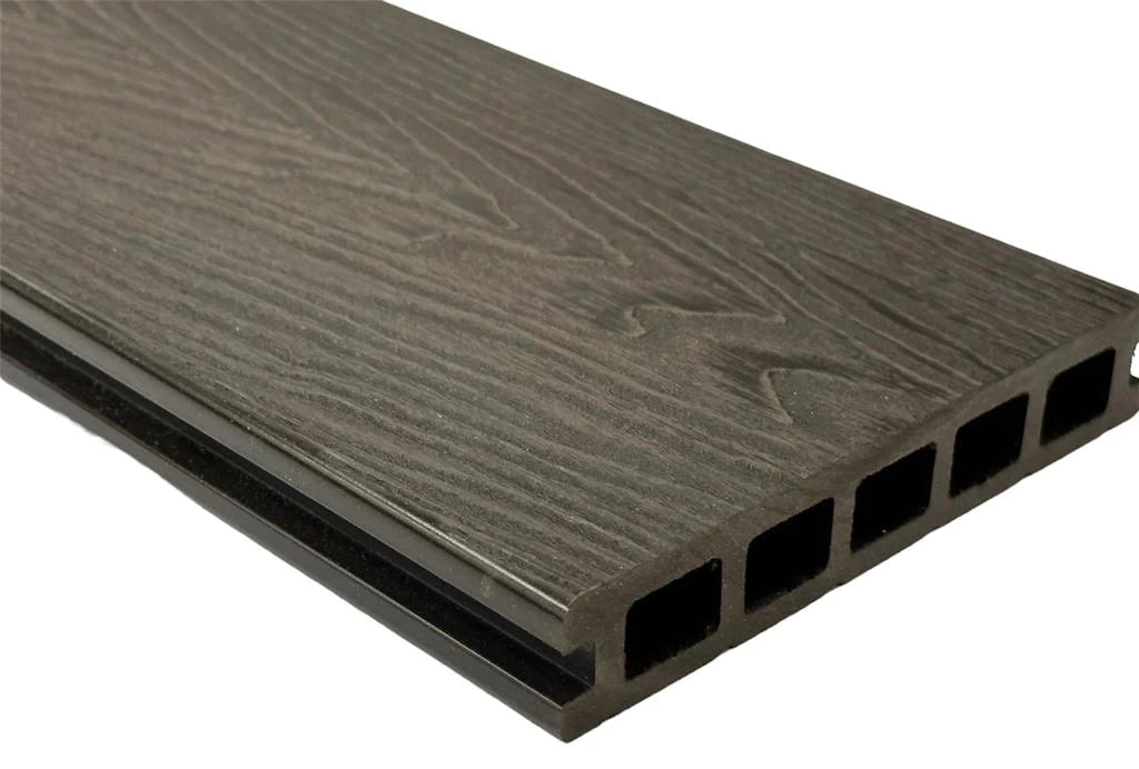 Chocolate Woodgrain Composite Decking Board