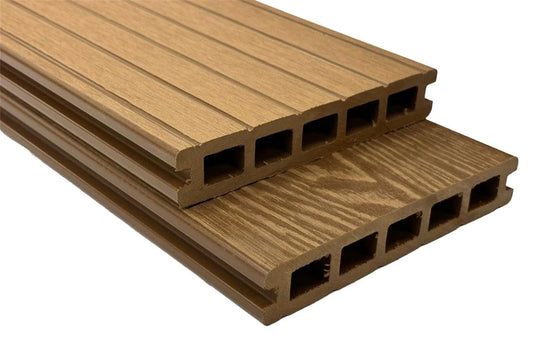 Teak Woodgrain Composite Decking Board